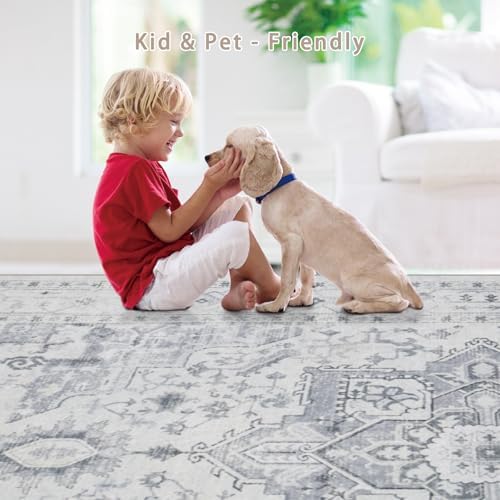 Washable Rugs 5x7 Area Rugs for Living Room,Bedroom,Dining Room,Playroom - Image 6