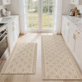 COSY HOMEER Kitchen Rugs Sets of 2 Non-Slip Washable,24”x35“+24”X60“ by COSYHOMEER