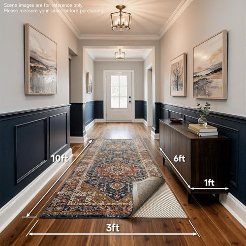 Veken 3x10 Ft Rug Pad Gripper for Hardwood Floors, Non Slip Rug Pads for Area Rugs, Thick Rug Grippers for Tile Floors, Under Carpet Anti Skid Mat, Keep Your Rugs Safe and in Place - Image 6