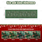 2x8 Christmas Runner Rug for Hallway,Washable Kitchen Rug,Green - Image 2