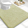 OLANLY Toilet Rugs U-Shaped 24x20, Soft Absorbent Chenille Contour Rugs by OLANLY
