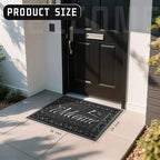 Yimobra Welcome Mat Outdoor Indoor, Waterproof Heavy Duty Front Door Mat Outside Entrance, Extra Sturdy Non-Slip Doormat, Low Profile, Dirt Trapping, 36x24 Inches, Black - Image 2