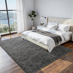 6x9 Fluffy Shag Area Rugs for Living Room Bedroom: Soft Plush Carpet Grey - Image 2