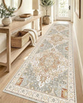 OLANLY 2'6"x12' Washable Runner Rug, Non Slip Carpet for Hallway Kitchen by OLANLY
