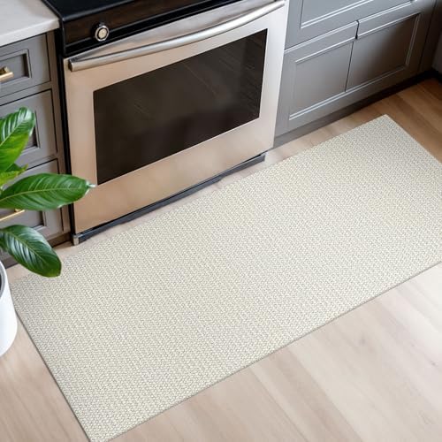 EARTHALL Washable Runner Rug, Non Slip Entryway Rug, 2x5 Ft, Cream/Grayish - Image 6