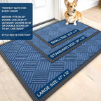 OLANLY Front Door Mat Outside Entrance 33x21, Waterproof Heavy-Duty Doormat - Image 2