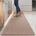YDKGL Long Kitchen Runner Rugs Kitchen Mat Non Slip Washable Brown 17"x59" by YDKGL