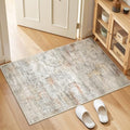 2x3 Rug Non Slip, Small Washable Entryway Rug,Grey by Restydon