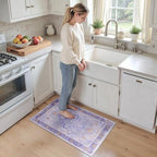 RELEANY Washable Area Rug, Small 2'x3', Purple - Image 2