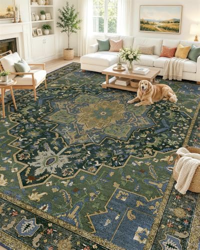 OLANLY 10x14 Washable Area Rug, Soft Non Slip Carpet for Living Room by OLANLY