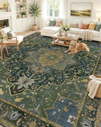 OLANLY 10x14 Washable Area Rug, Soft Non Slip Carpet for Living Room by OLANLY