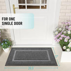 OLANLY Front Door Mat Outside 29.5x17, All-Season Heavy-Duty Rubber Doormat - Image 2
