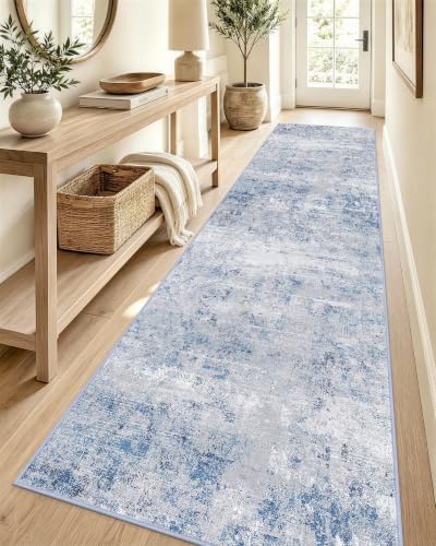 OLANLY 2'6"x12' Washable Runner Rug, Non Slip Carpet for Hallway Kitchen by OLANLY