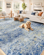 OLANLY 8x10 Washable Area Rug, Soft Non Slip Carpet for Bedroom Living Room by OLANLY