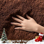Ophanie Round Rug 4Ft Brown Circle Area Rug, Fluffy Fuzzy Small Bedroom Carpet, Plush Soft Shaggy Floor Living Room Circular Decor for Kids Boys Girls Home Aesthetic, Nursery with 99 pcs Pile fibers - Image 2