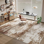 Brown Washable Rug 5x7 Area Rugs for Living Room Bedroom Carpet - Image 4