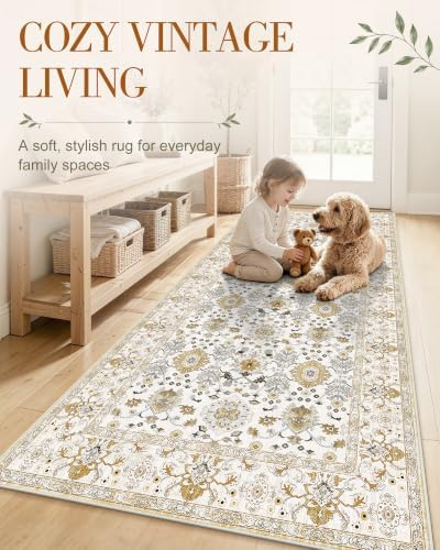 OLANLY 2'6"x12' Washable Runner Rug, Non Slip Carpet for Hallway Kitchen - Image 3