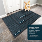 ubdyo Extra Durable Door Mat Outside Entrance (47" x 32", Bright Blue) - Image 3