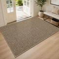 BEQHAUSE Dirt Trapper Door Mat 48" x 72", Non-Slip Washable Doormats, Beige by BEQHAUSE