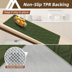 COSY HOMEER Kitchen Rugs 24"x35" Non-Slip Washable Kitchen Mats for Floor - Image 4
