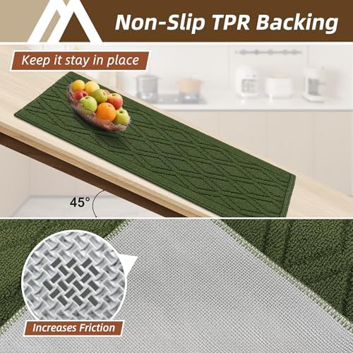COSY HOMEER Kitchen Rugs 24"x35" Non-Slip Washable Kitchen Mats for Floor - Image 4