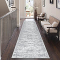 2x8 Runner Rug Non Slip,Washable Hallway Runner Rug,Grey by Restydon
