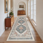 Madane Kitchen Runner 2'6''x8' Soft Rug Runners for Hallways, Navy Blue - Image 2