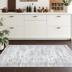 2x4 Rug Runners for Hallways Non Slip,Grey - Image 4