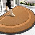 OLANLY Half Circle Front Door Mat Outside 59x34 All-Season Rubber Doormat by OLANLY