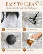 OLANLY 9x12 Washable Area Rug, Soft Non Slip Carpet for Bedroom Living Room - Image 7