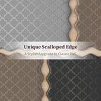 Arenarug Upgrade Scalloped Kitchen Mats Rugs 2PC, Spruce Green - Image 2