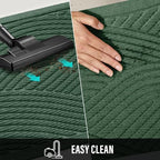 HIYARD Sturdy Front Door Mat, Absorbent Muddy Dirt Resist Welcome Door Mats Outdoor Indoor, Stain and Fade Resistant, Non-Slip Backing Entry Mat Low Profile Doormat for Entryway, 36×24, Green - Image 7