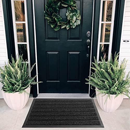 ubdyo Extra Durable Door Mat Outside Entrance (30" x 17", Bright Black) - Image 5