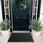 ubdyo Extra Durable Door Mat Outside Entrance (30" x 17", Bright Black) - Image 5