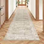 2x8 Runner Rug Non Slip,Washable Hallway Runner Rug,Brown by Restydon
