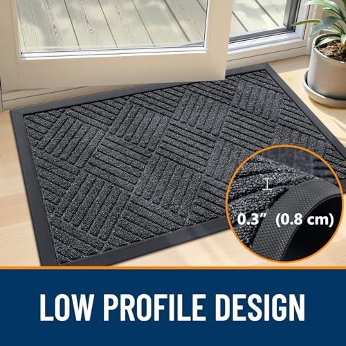 OLANLY Front Door Mat Outside Entrance 35x23, Waterproof Heavy-Duty Doormat - Image 5