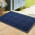 Front Door Mat, Heavy Duty Non-Slip Doormat 29.5"x17", Navy by WELDUN%E2%80%94IdealChoiceforHome