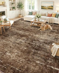 OLANLY 9x12 Washable Area Rug, Soft Non Slip Carpet for Bedroom Living Room by OLANLY