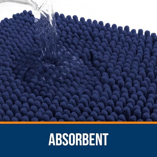 OLANLY Large Bathroom Rugs 40x32, Extra Soft Absorbent Chenille Bath Rugs - Image 4