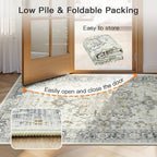 Lofus 8x10 Taupe Grey Rugs for Bedroom Living Room, Vintage Boho Carpet - Image 6