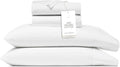 BOLL & BRANCH Signature Hemmed Sheet Set - Queen, White - Luxury 100% Organic Cotton - Includes 1 Flat, 1 Fitted, 2 Pillowcases - Buttery Soft