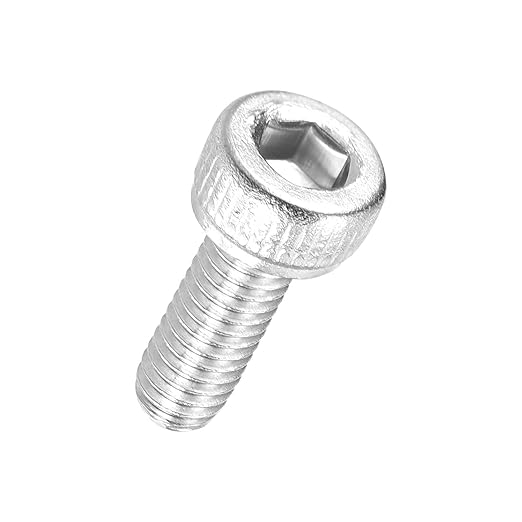 Kozelo 50pcs Socket Head Cap Screws - [M3-0.5 x 8mm] 304 Stainless Steel Allen Socket Drive for Electrical Motor 3D Printing Fan Engine Replacement Use, Silver