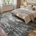 Ompaa Living Room Rug 5x7 Black Area Rug Machine Washable Boho Carpet Non Slip Abstract Vintage Indoor Large Rugs for Bedroom, Classroom, College Dorm, Farmhouse, Dining Room, Kids Playroom by OmpaaHomeDecor