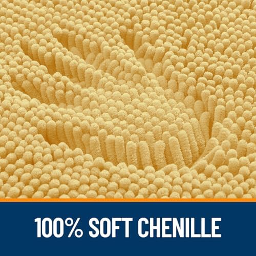 OLANLY Large Bathroom Rugs 59x35, Extra Soft Absorbent Chenille Bath Rugs - Image 3