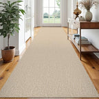 EARTHALL Washable Runner Rug, Non Slip Hallway Runner, 3x16 Ft, Sand/Beige by Unknown