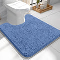 OLANLY Toilet Rugs U-Shaped 24x24, Soft Absorbent Chenille Contour Rugs by OLANLY