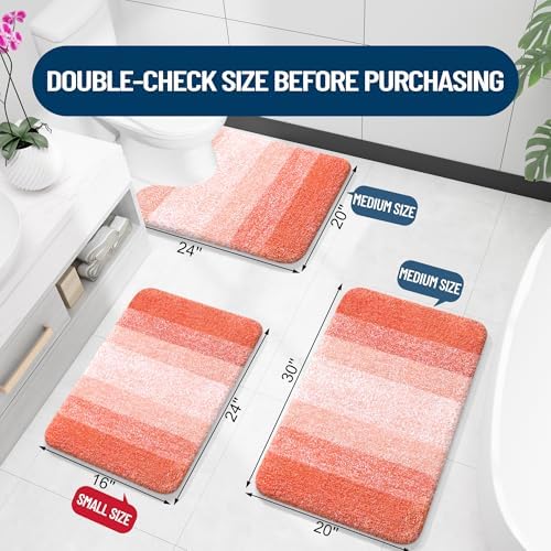 OLANLY Bathroom Runner Rug 59x24, Extra Soft Absorbent Microfiber Bath Rugs - Image 2
