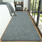 AROGAN 2x6 Runner Rug for Hallway, Long Runner Rugs Non Slip, Grey & Green - Image 2