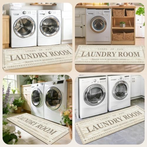 Soft Laundry Room Rug Runner, 20"x60", Washable, Non-Slip Thick Mat - Image 7