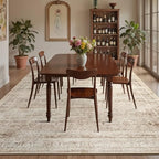 8x10 Area Rug for Living Room, Non-Slip Washable Beige Large Carpet - Image 4